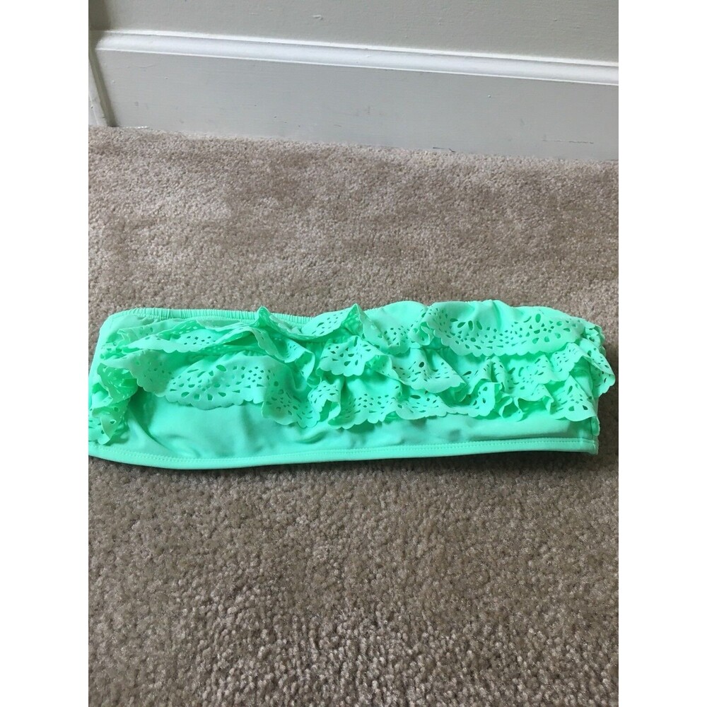 Red Camel Women's Juniors Strapless Swim Top Size L Green